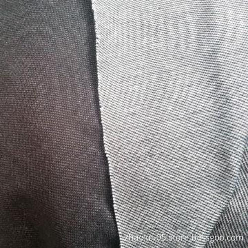 Polyester/modal/spandex knitted denim fabric, suitable for pants and leggings